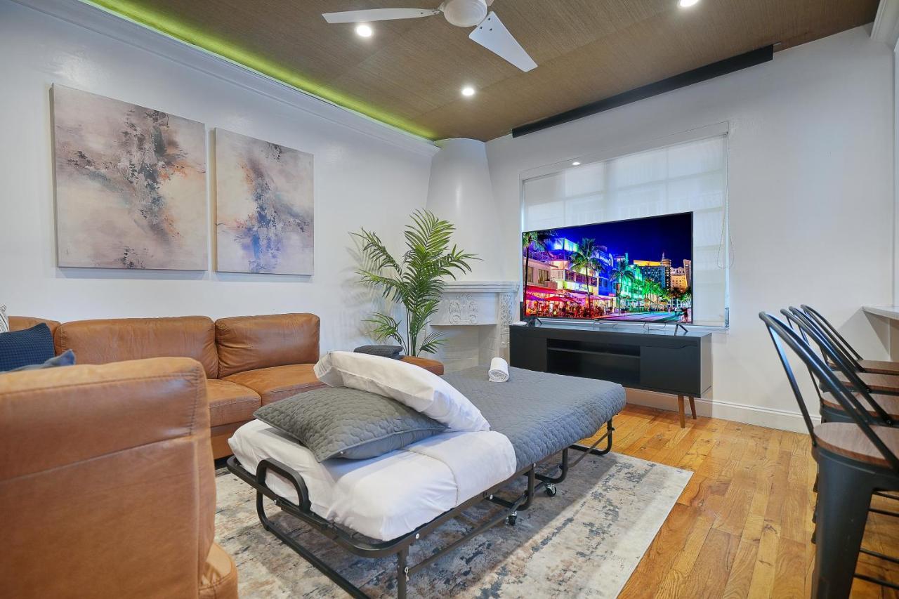 Apartament Large & Bright Sleep Up To 8 Only 2Min From Ocean! Miami Beach Zewnętrze zdjęcie